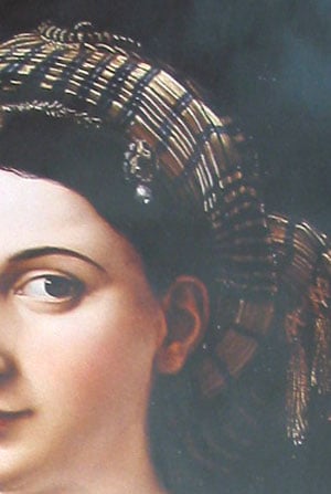 Figure 8. Pearl. La Fornarina (detail) (1520) by Raphael