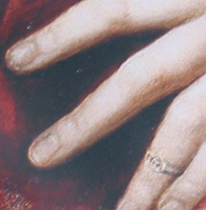 Figure 5. Ring. La Fornarina (detail) (1520) by Raphael