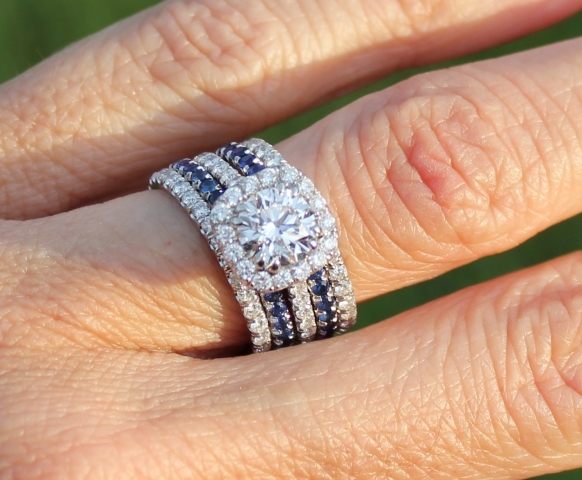 Shire Diamond Wedding Bands Isdiamonds Blue Shire Wedding Bands Stackers Colored Stones Diamond Gemstone Sets Best 2017
