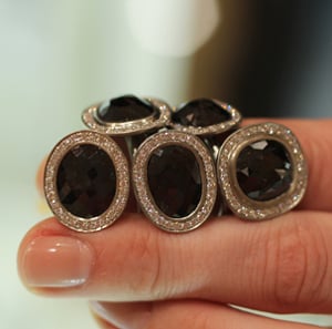 Anne Sportun Black Diamond Rings.