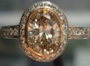 Faint Brown Diamond Ring