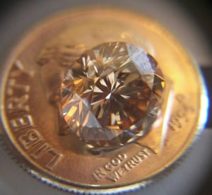 Faint Brown Diamond Ring