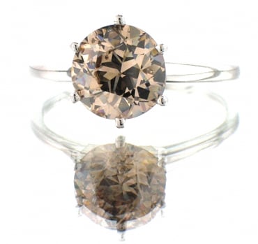 Light Brown Diamond Ring