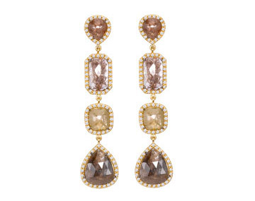 Sutra Brown Diamond Earrings