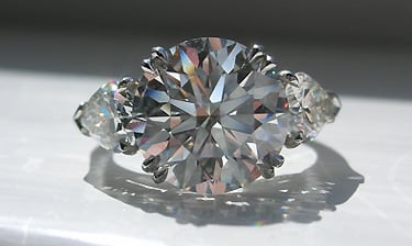 Three Stone Diamond Engagement Ring