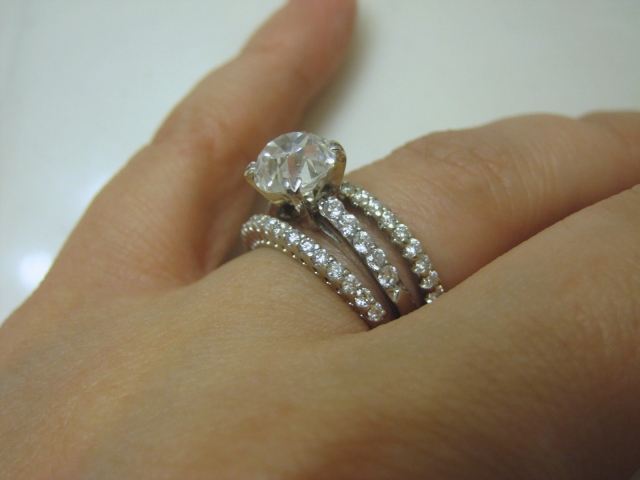 Lost A Stone In E Ring Setting And Thinking About Reset Similarly Set Wedding Bands To A Channel Setting It Would Absolutely Be Better Choice For Practical Reasons But I Ve Become So Attached My E Ring