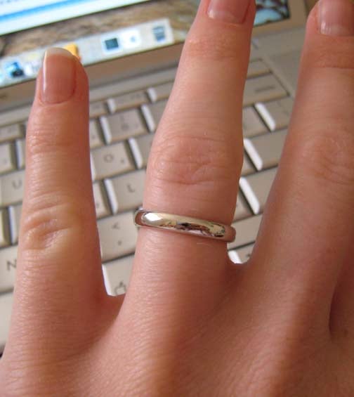 3mm ring sales on finger