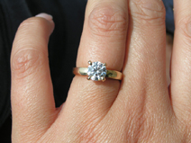 1ct and 0.75ct on size 5 finger can you give pics pls PriceScope