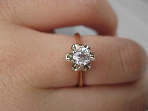 Russian diamond best sale ring price