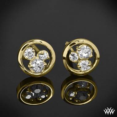 0.15ctw 18k Yellow Gold "Dreams of Africa™" Diamond Earrings (6 'ACA' melee)