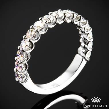 0.75ctw 18k White Gold Annette's U-Prong Three Quarter Diamond Wedding Ring