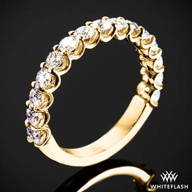 0.75ctw 18k Yellow Gold Annette's U-Prong Three Quarter Diamond Wedding Ring