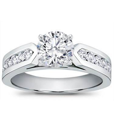 1/2 ct. tw. Channel-Set Engagement Setting