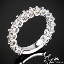 1.60ctw Platinum Annette's U-Prong Three Quarter Diamond Wedding Ring | Whiteflash