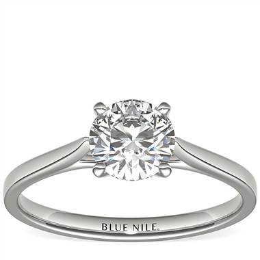 1 Carat Astor Petite Cathedral Solitaire in Platinum (F/VS2) Ready-to-Ship