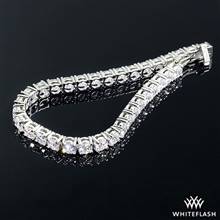 10.40ctw 14k White Gold Four-Prong Classic Diamond Tennis Bracelet | Whiteflash