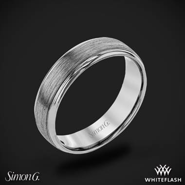 14k Gray Gold Simon G. LP2194 Men's Wedding Ring