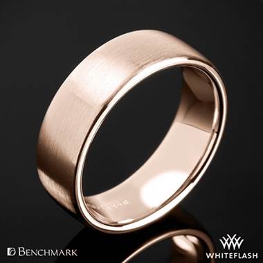 14k Rose Gold Benchmark CF717561 Euro Satin Wedding Ring