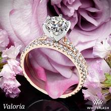 14k Rose Gold Valoria Cathedral French-Set Diamond Wedding Set | Whiteflash