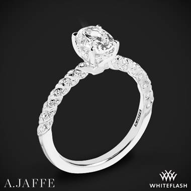 14k White Gold A. Jaffe MES867 Seasons of Love Diamond Engagement Ring