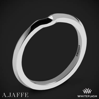 14k White Gold A. Jaffe MR1689 Classics Wedding Ring