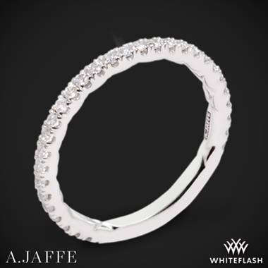 14k White Gold A. Jaffe MR2003QB Seasons of Love Diamond Wedding Ring
