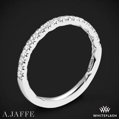 14k White Gold A. Jaffe MR2167Q Classics Diamond Wedding Ring