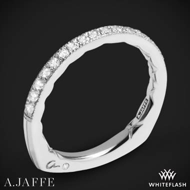 14k White Gold A. Jaffe MRS754Q Seasons of Love Diamond Wedding Ring