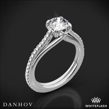 14k White Gold Danhov UE111 Unito Diamond Engagement Ring