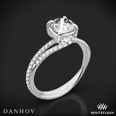 14k White Gold Danhov ZE101 Eleganza Diamond Engagement Ring