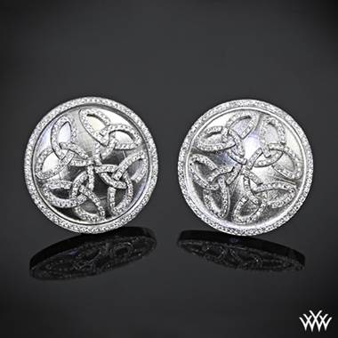 14k White Gold "Prodigy" Cuff Links