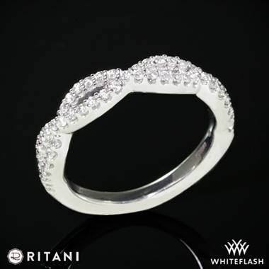 14k White Gold Ritani 21318  Diamond Wedding Ring