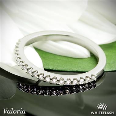 14k White Gold Valoria Cathedral Matching Diamond Wedding Ring