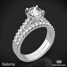 14k White Gold Valoria Petite Open Cathedral Diamond Wedding Set | Whiteflash
