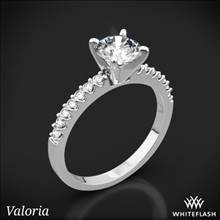 14k White Gold Valoria Petite Shared Prong Diamond Engagement Ring | Whiteflash
