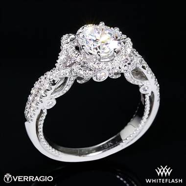 14k White Gold Verragio INS-7087R Insignia Diamond Engagement Ring