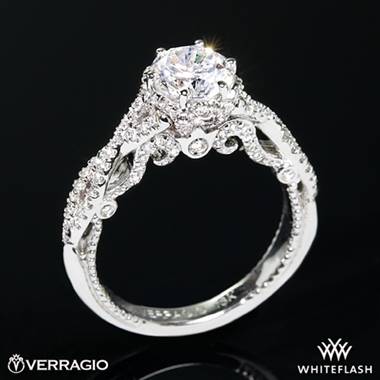 14k White Gold Verragio INS-7091R Insignia Diamond Engagement Ring