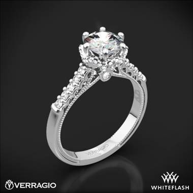 14k White Gold Verragio Renaissance 938R7 Diamond Engagement Ring