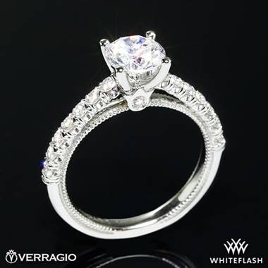 14k White Gold Verragio V-951-R2.0 Renaissance Diamond Engagement Ring