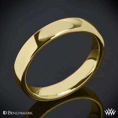 14k Yellow Gold 4.5mm Benchmark European Comfort Fit Wedding Ring