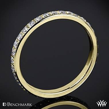 14k Yellow Gold Benchmark Full Eternity Diamond Wedding Ring
