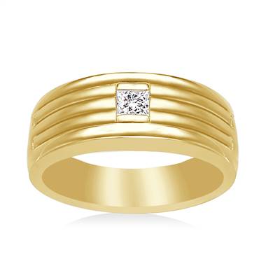 14K Yellow Gold Men's Diamond Ring (1/4 cttw.)