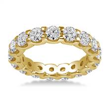 14K Yellow Gold Shared Prong Diamond Eternity Ring (2.74 - 3.34 cttw.) | B2C Jewels