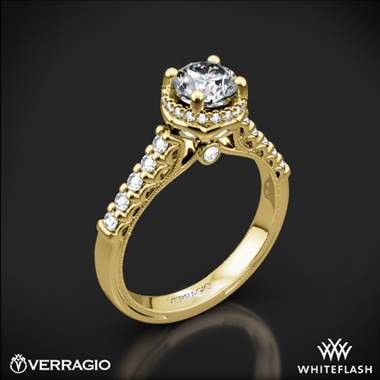 14k Yellow Gold Verragio Renaissance 916RD7 Diamond Engagement Ring