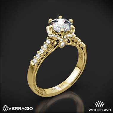 14k Yellow Gold Verragio Renaissance 938R7 Diamond Engagement Ring