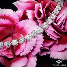 15.00ctw Platinum "Three-Prong" Lab Created Diamonds Tennis Bracelet | Whiteflash