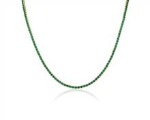 17.5" Emerald Eternity Necklace In 14k Yellow Gold | Blue Nile