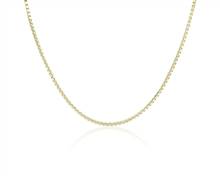 18" Box Chain In 14k Yellow Gold (1.9 mm) | Blue Nile