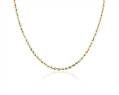 18" Rope Chain In 14k Yellow Gold (3 mm)