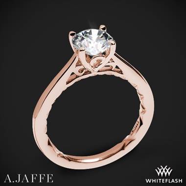18k Rose Gold A. Jaffe ME1569Q Seasons of Love Solitaire Engagement Ring